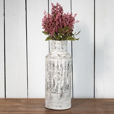 Rudgeway White/Black Metal Table Vase - Image 0