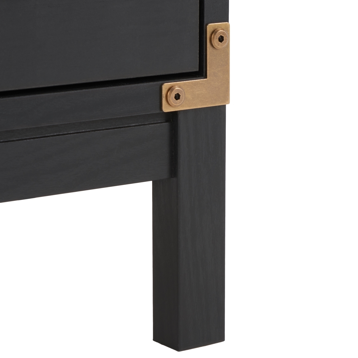 Galio 3 Drawer Chest - Black / Gold - Safavieh - Image 3