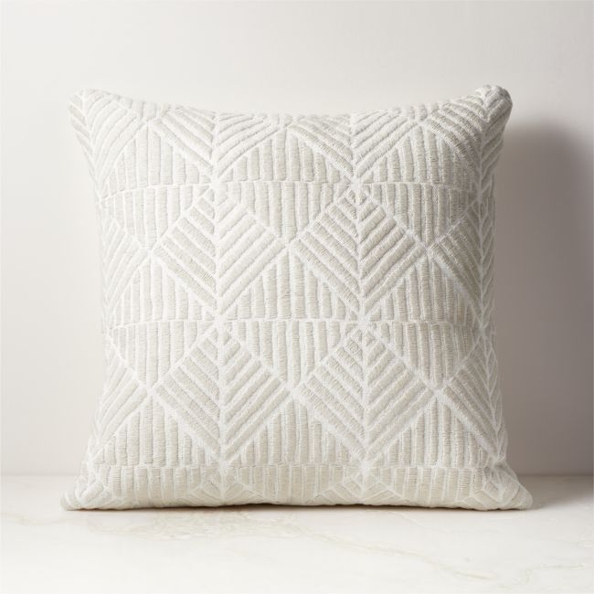 Network Grey Linen Throw Pillow Cover 20"x20" by Ackerman - Image 0