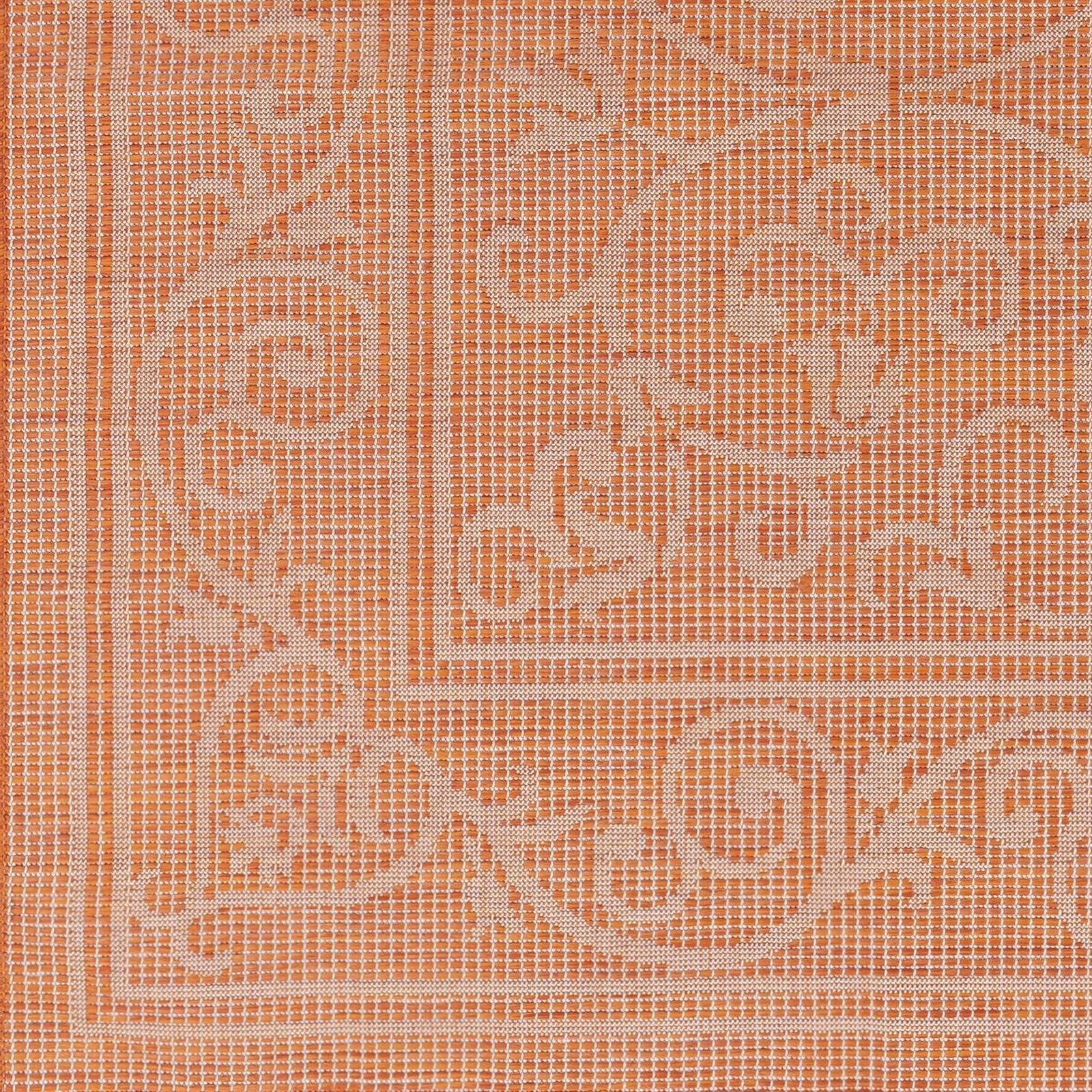 Pasadena Orange Outdoor 2'6" x 7'3" Machine Woven Rug - Image 5