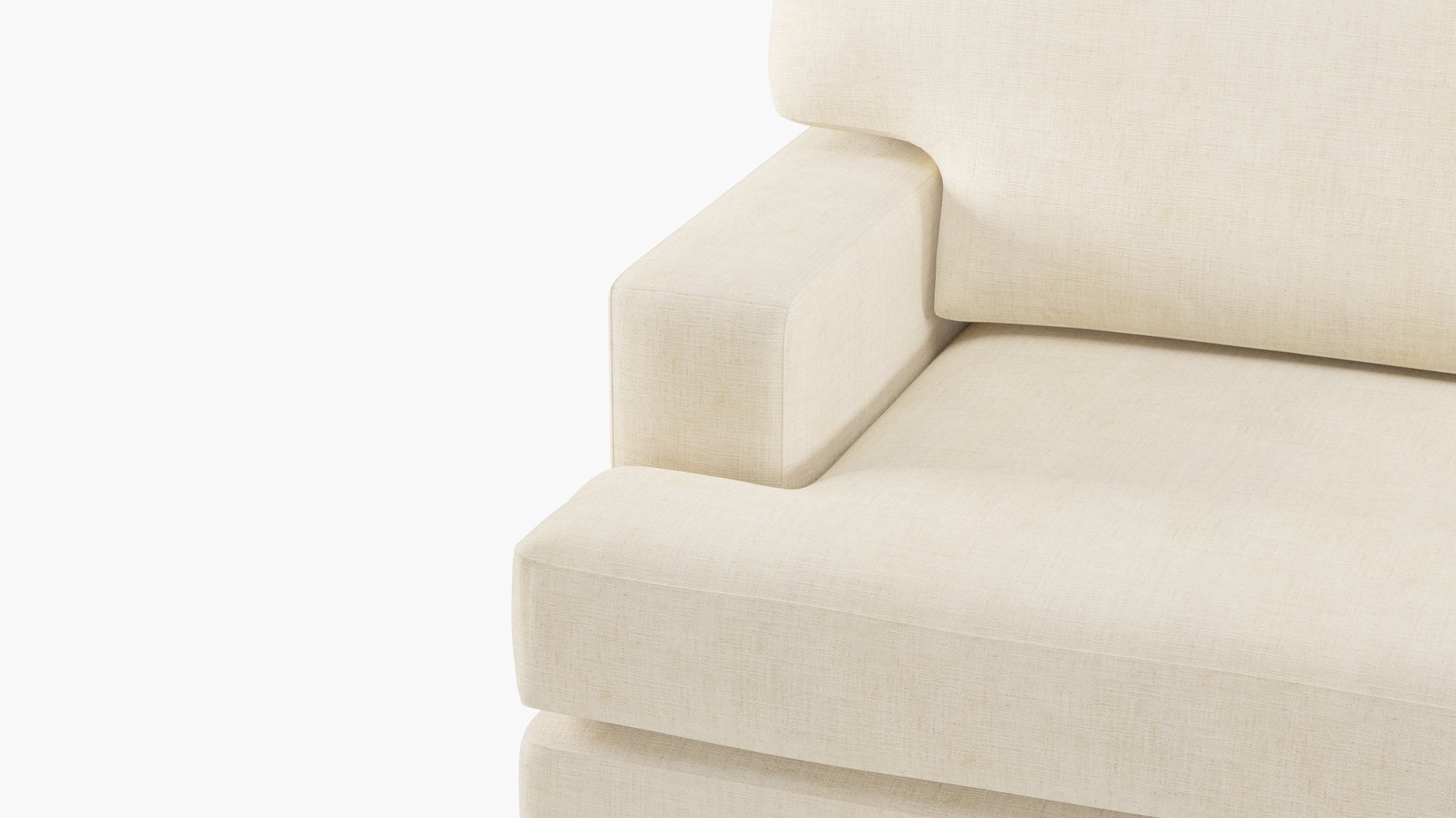 Classic Sofa, Talc Everyday Linen, Oak - Image 5