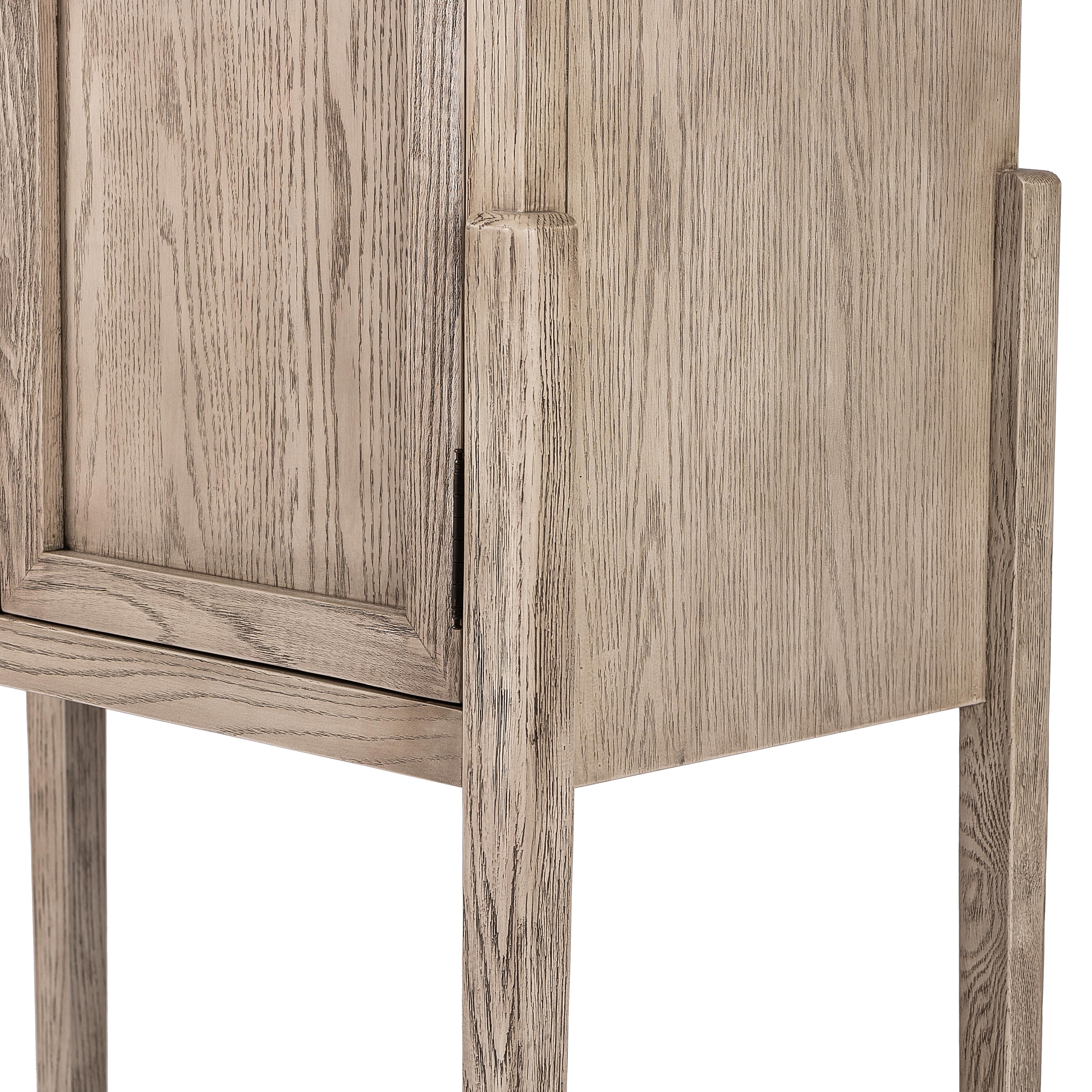 Tolle Bar Cabinet - Rustic White Solid - Image 8