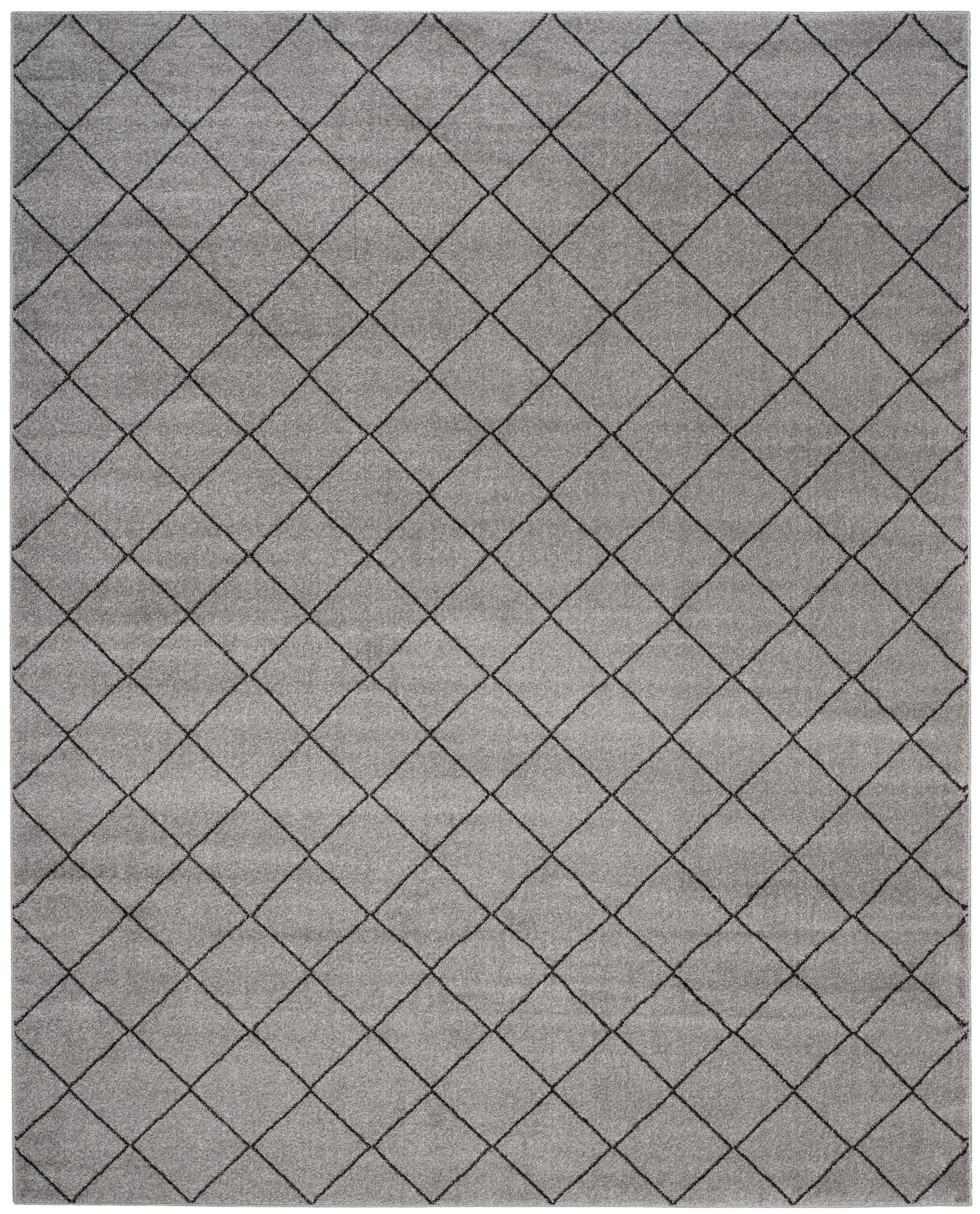 Arlo Home Woven Area Rug, TUN294K, Grey/Black,  9' X 12' - Image 0
