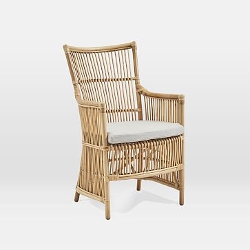 Rattan Chair + Cushion, Natural - Image 3