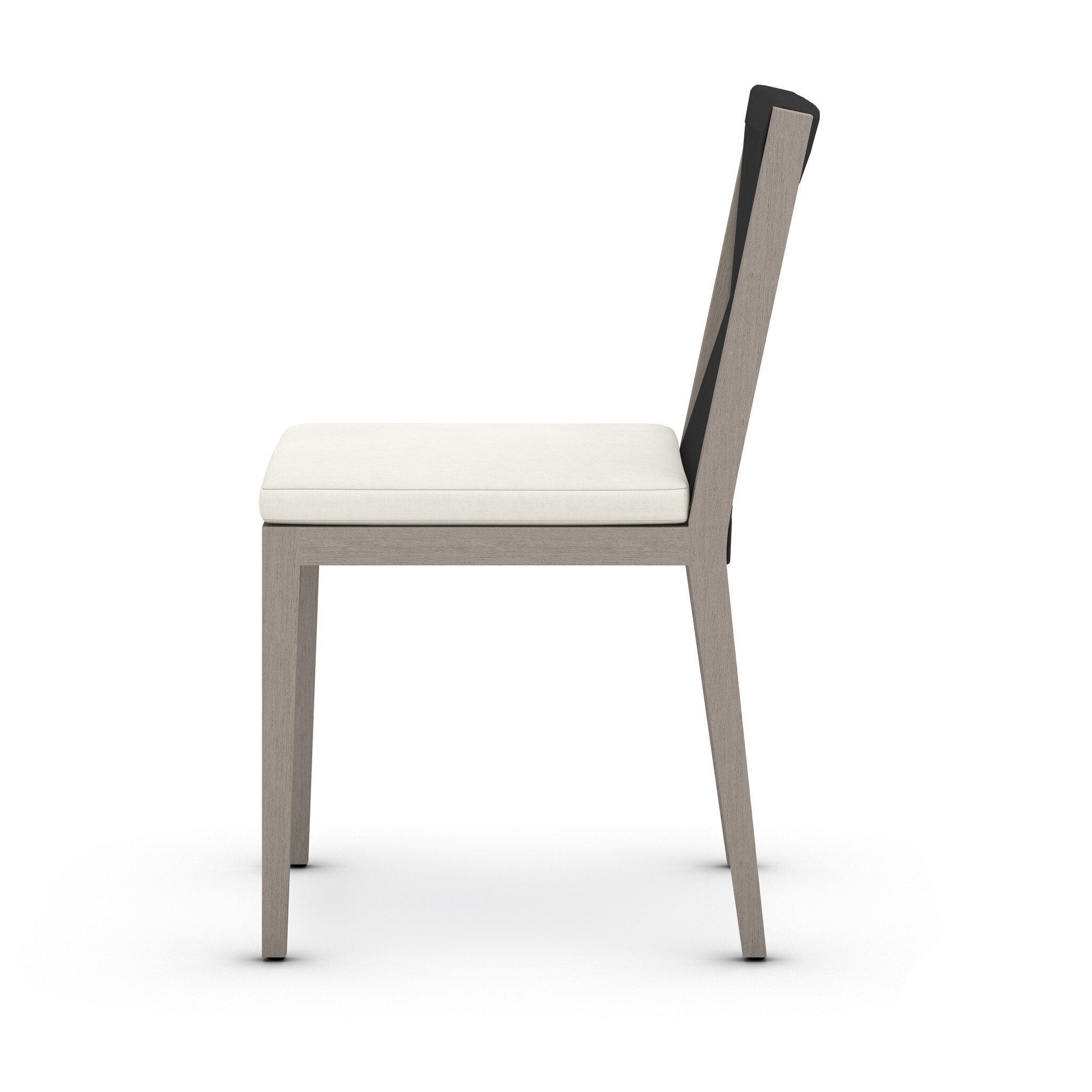 Sherwood Outdoor Dining Chair, Weathered Grey - Venao Ivory - Image 2