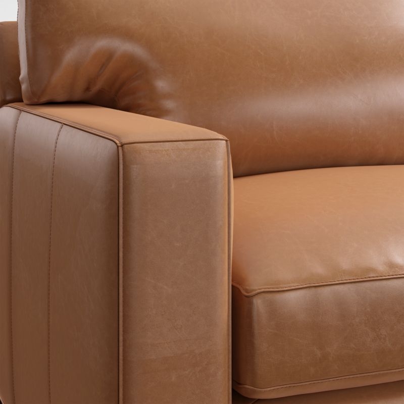 Axis Classic 4-Piece L-Shaped Leather Wedge Sectional Sofa with Chaise Lounge - Image 4