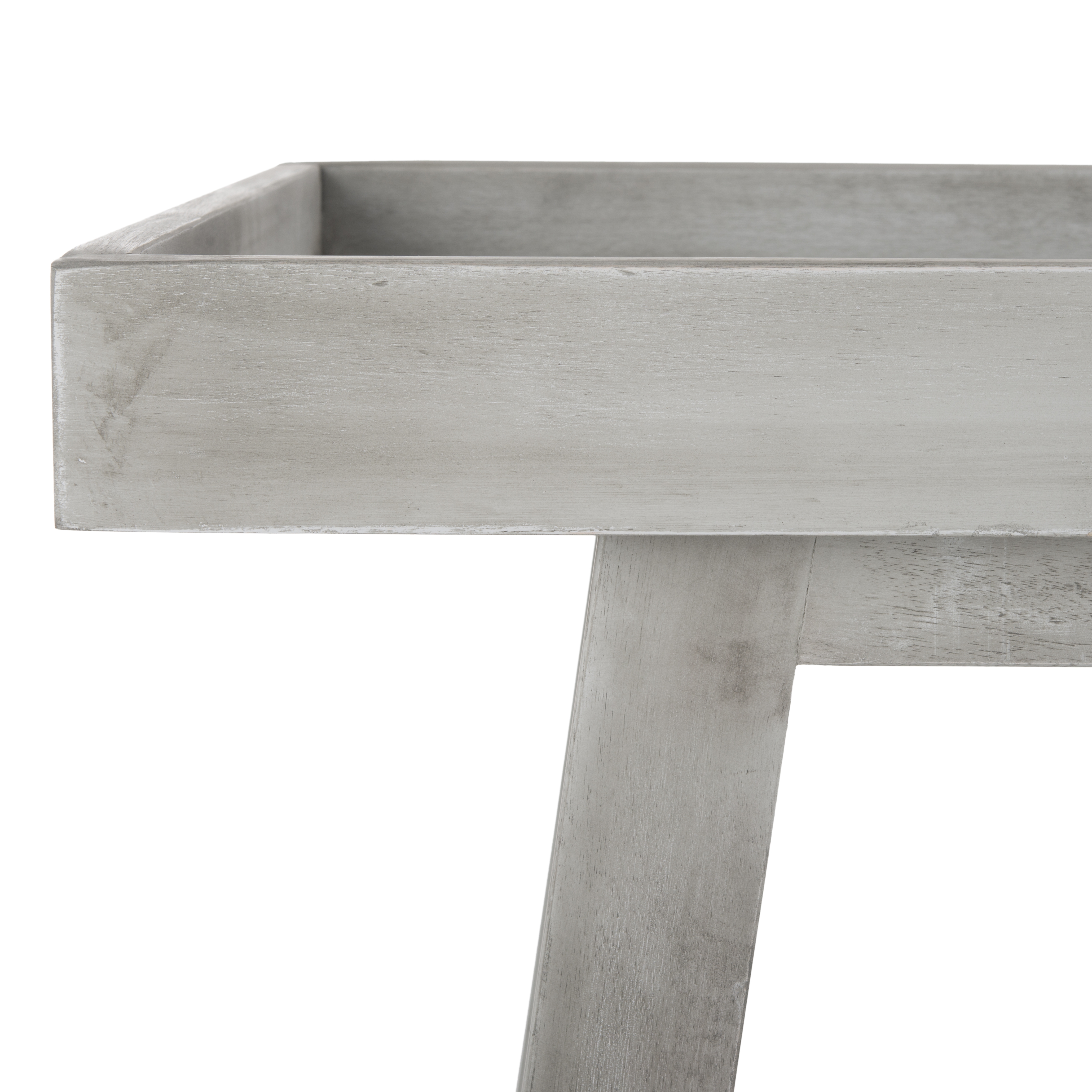 Renzo Indoor/Outdoor Bar Cart - Grey Wash - Safavieh - Image 3