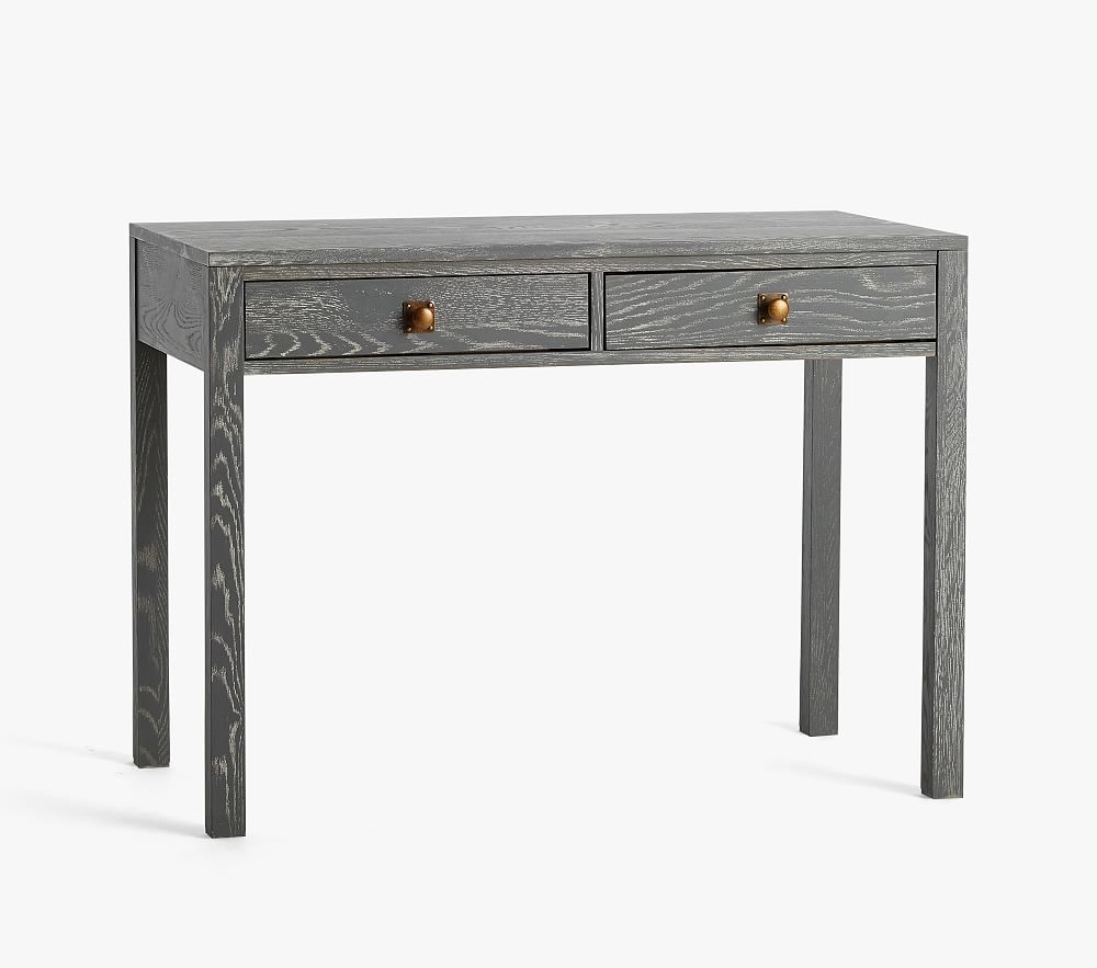 Charlie Writing Desk, Smoked Charcoal, In-Home Delivery - Image 0