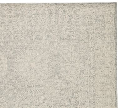 Randi Rug , 10 x 14, White/Blue - Image 1