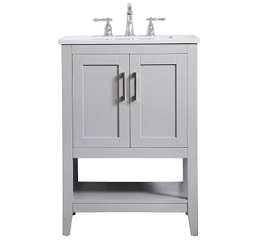 Belleair 24" Single Sink Vanity, Gray - Image 0