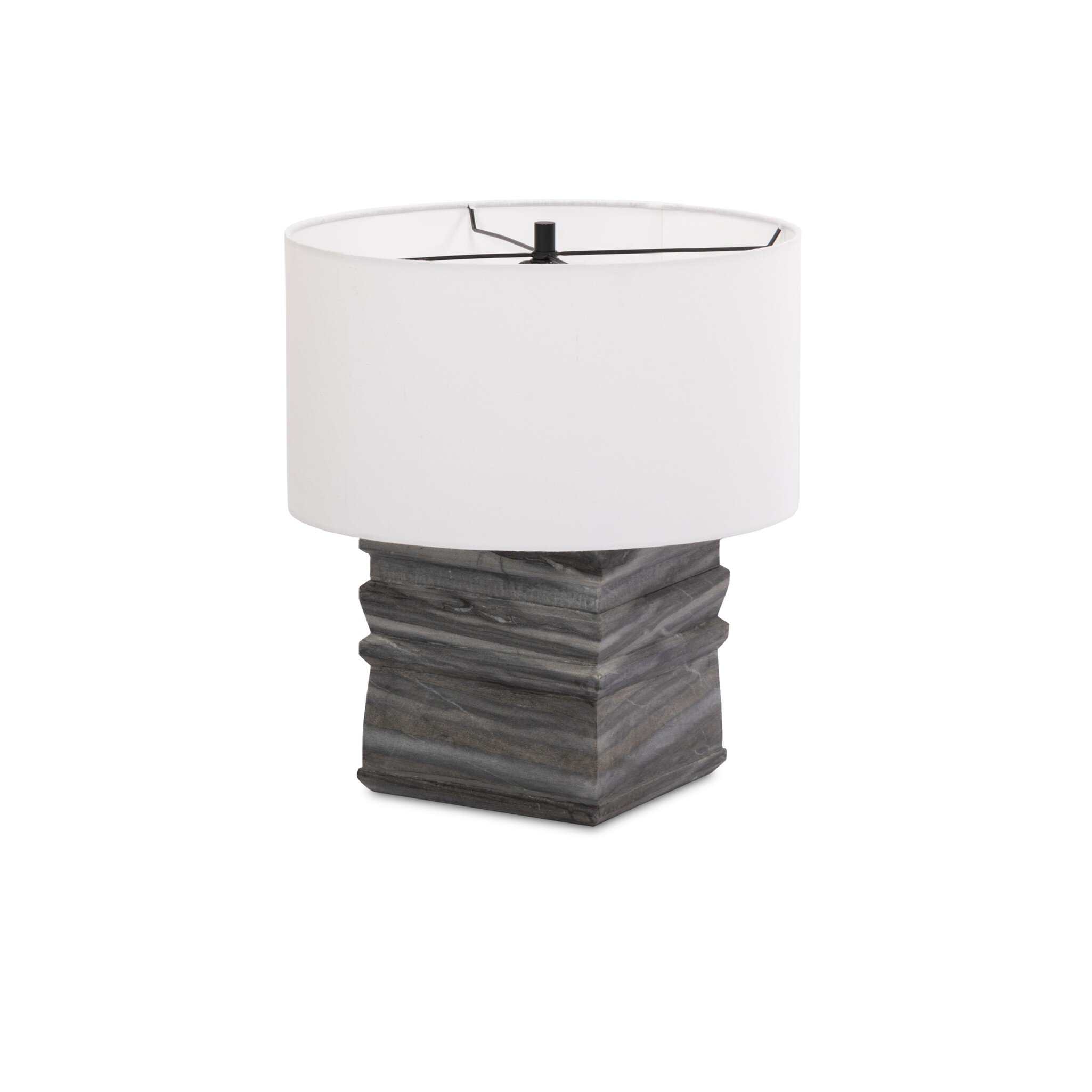 Cedric Table Lamp - Slate Grey Marble - Image 1