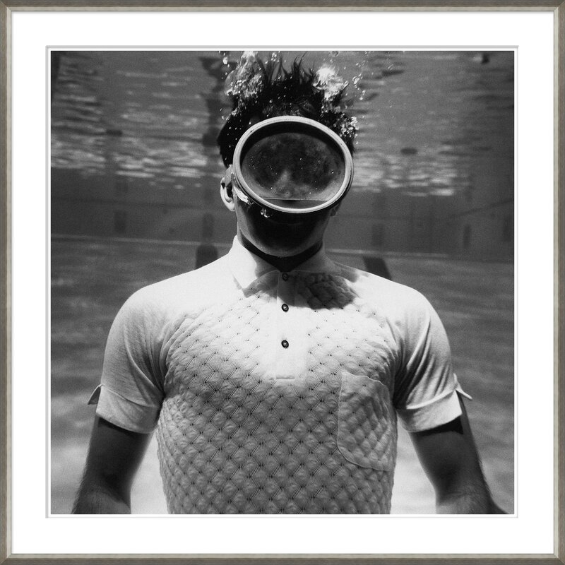 Soicher Marin 'Man Underwater' by Leonard Nones - Picture Frame Photograph on Paper - Image 0