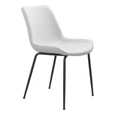 Upholstered Side Chair in White - Image 0