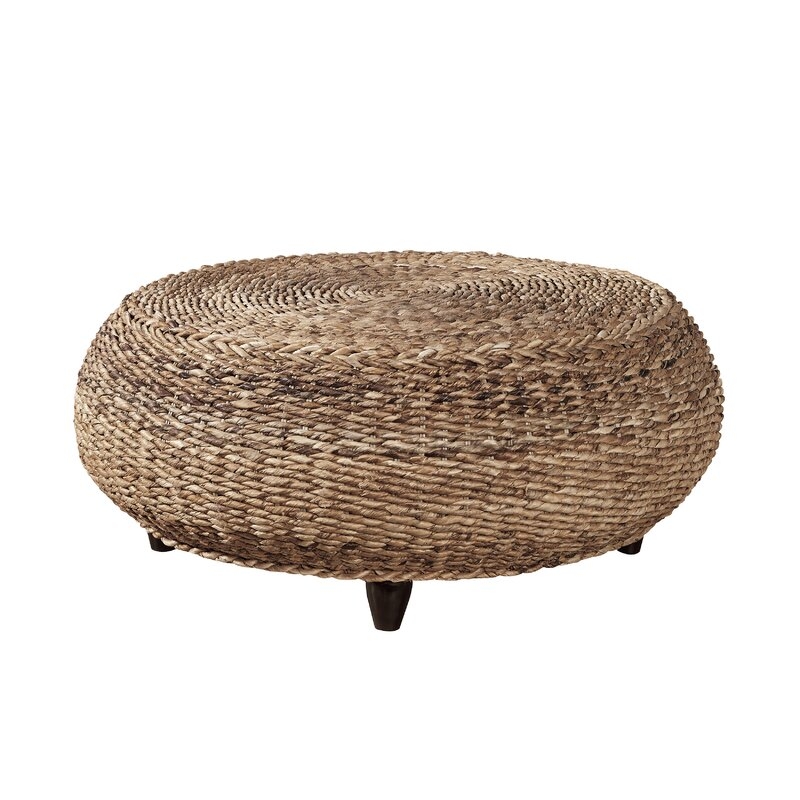 Furniture Classics Mandalay 42"" Wide Round Cocktail Ottoman - Image 0