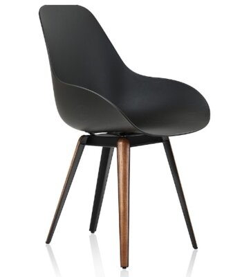 Kanisha Solid Wood Side Chair in Black - Image 0