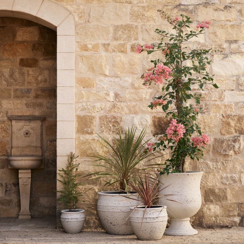 Malta Ivory Indoor/Outdoor Planter 16"x13" - Image 1