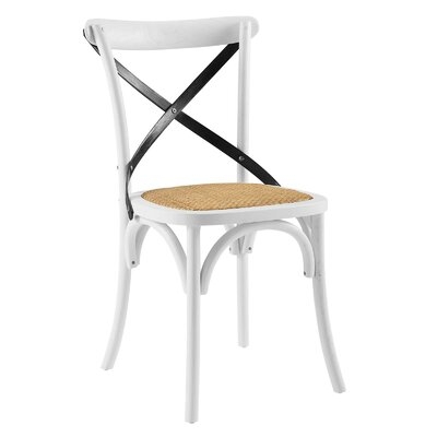 Gayla Solid Wood Cross Back Side Dining Chair - Image 0