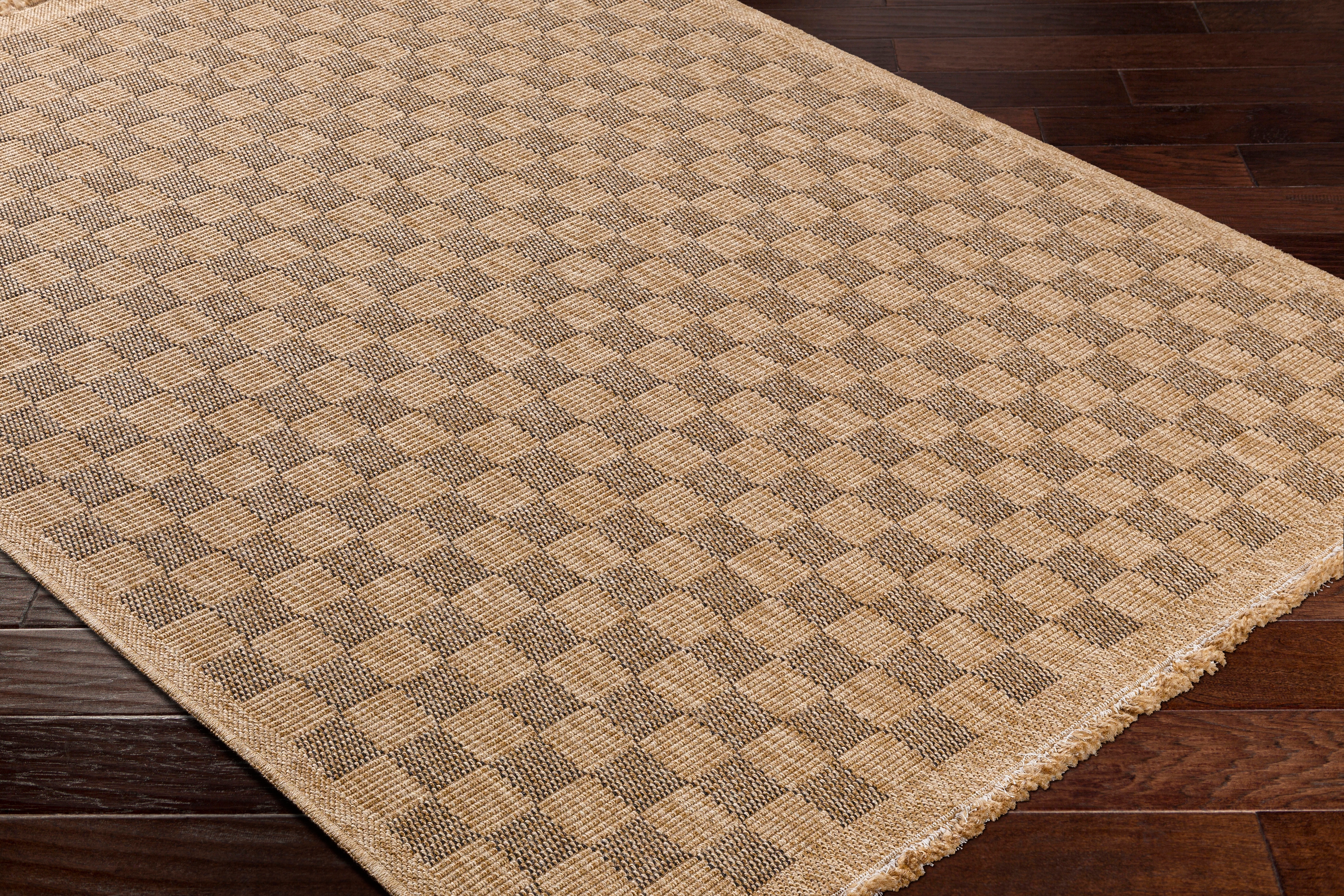 Mirage Beige Outdoor 7'10" x 10' Machine Woven Rug - Image 1