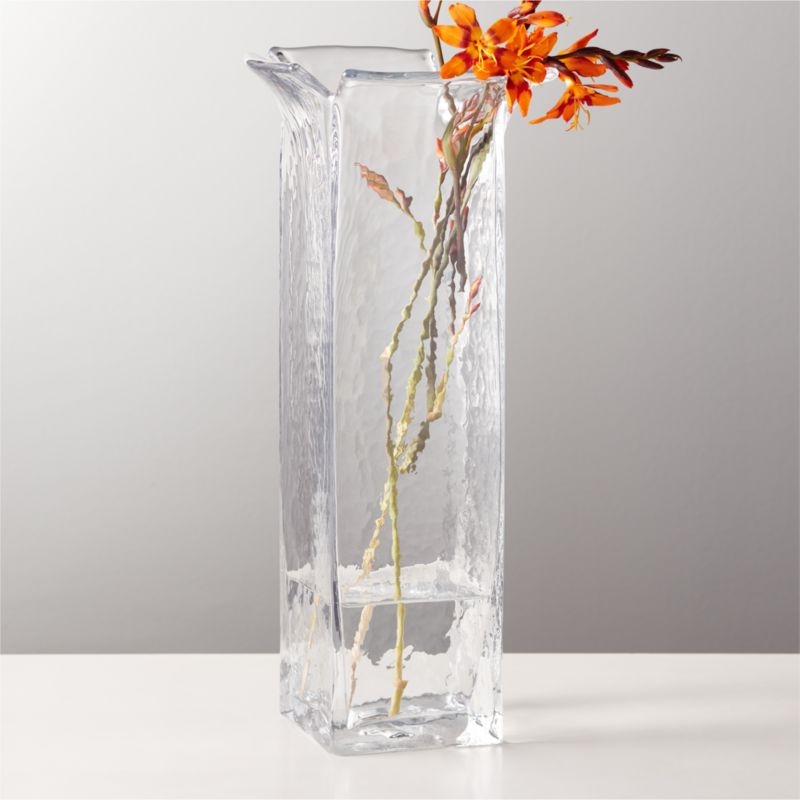 Flare Clear Glass Vase - Image 1