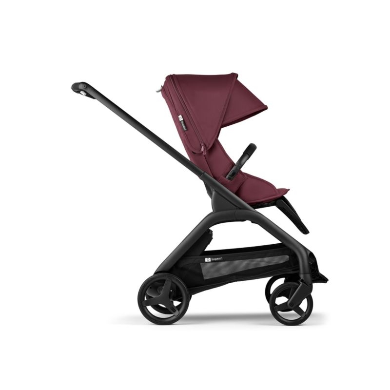Bugaboo Dragonfly Seat Complete Dark Cherry Red with Black Frame Baby Stroller - Image 1