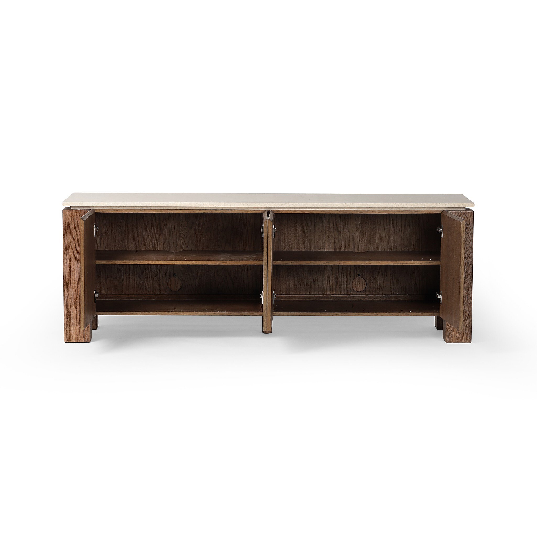 Gibbs Media Console - Tan Oak Veneer - Image 12