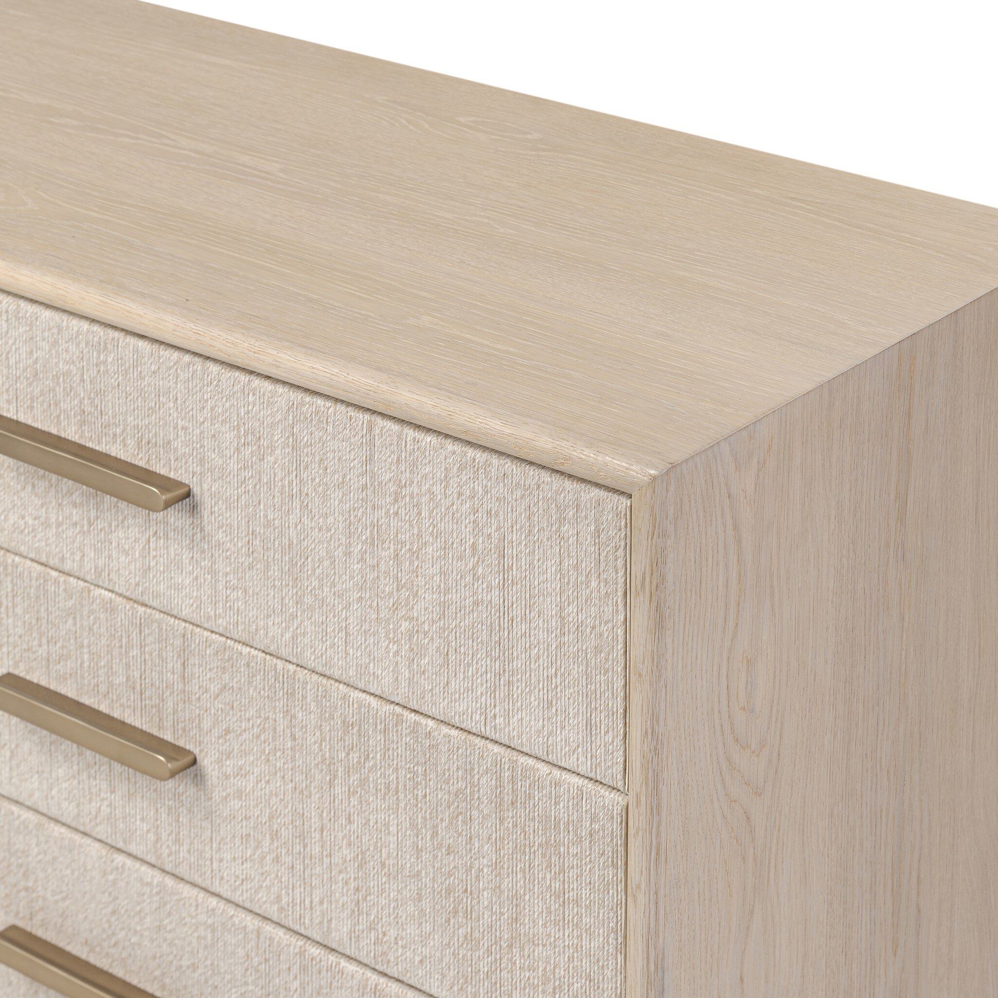 Rosenell 6 Drawer Dresser - Natural Paper Cord - Image 7