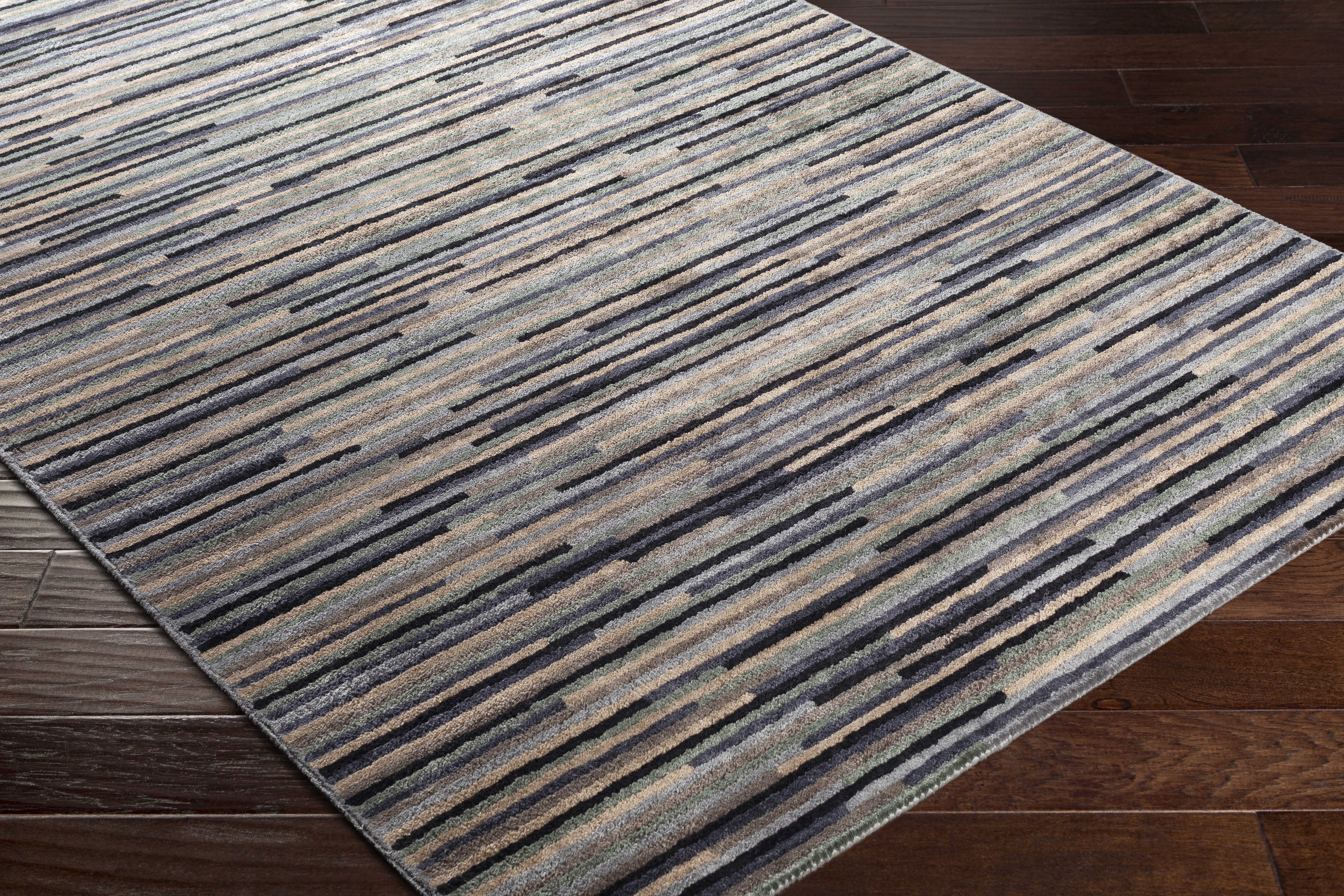 Quartz Blue Indoor 2' x 3' Handmade Rug - Image 3