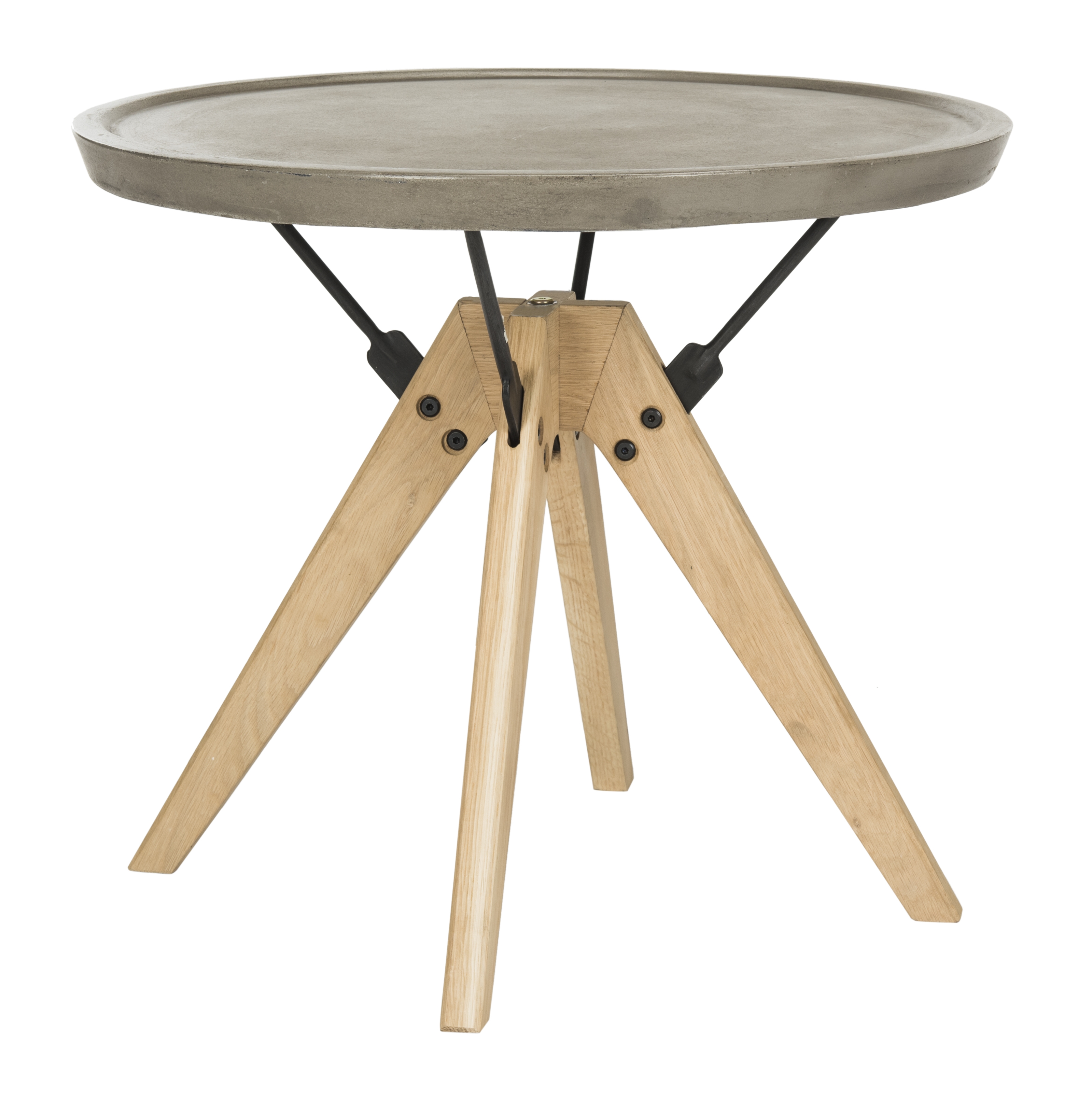 Farmond Concrete Side Table, Gray - Image 2