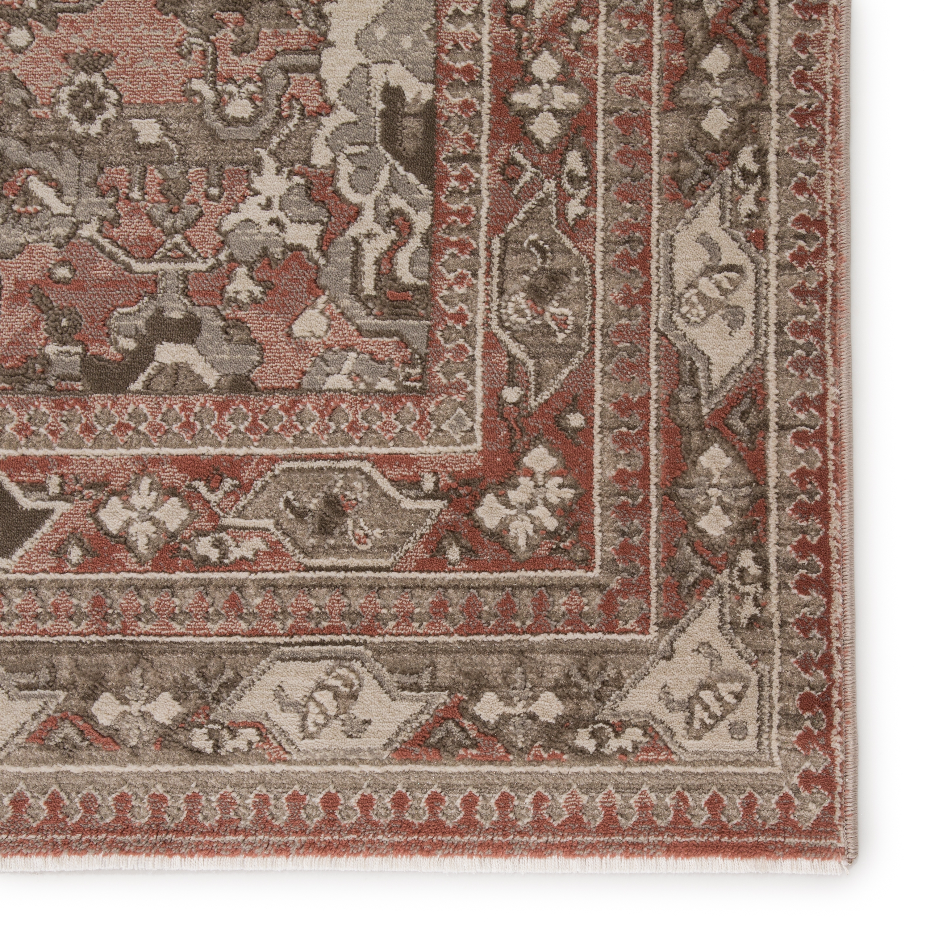 Murillo Oriental Red/ Gray Area Rug (10'X14') - Image 3