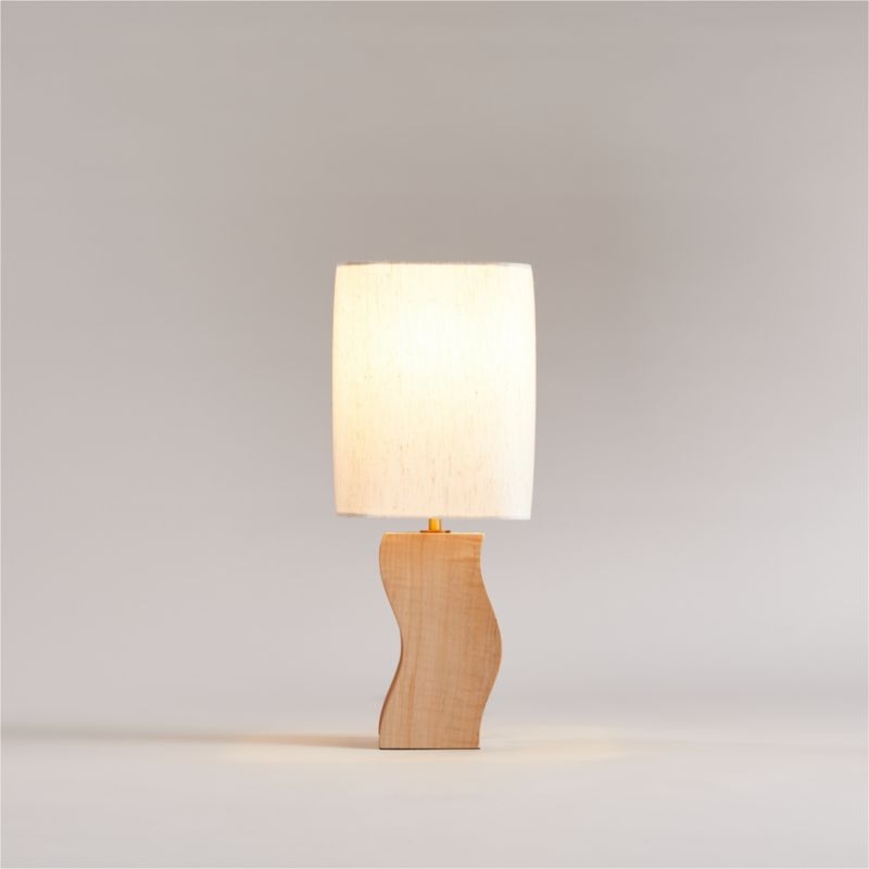 Onada Mini Curved Wood Table Lamp - Image 2