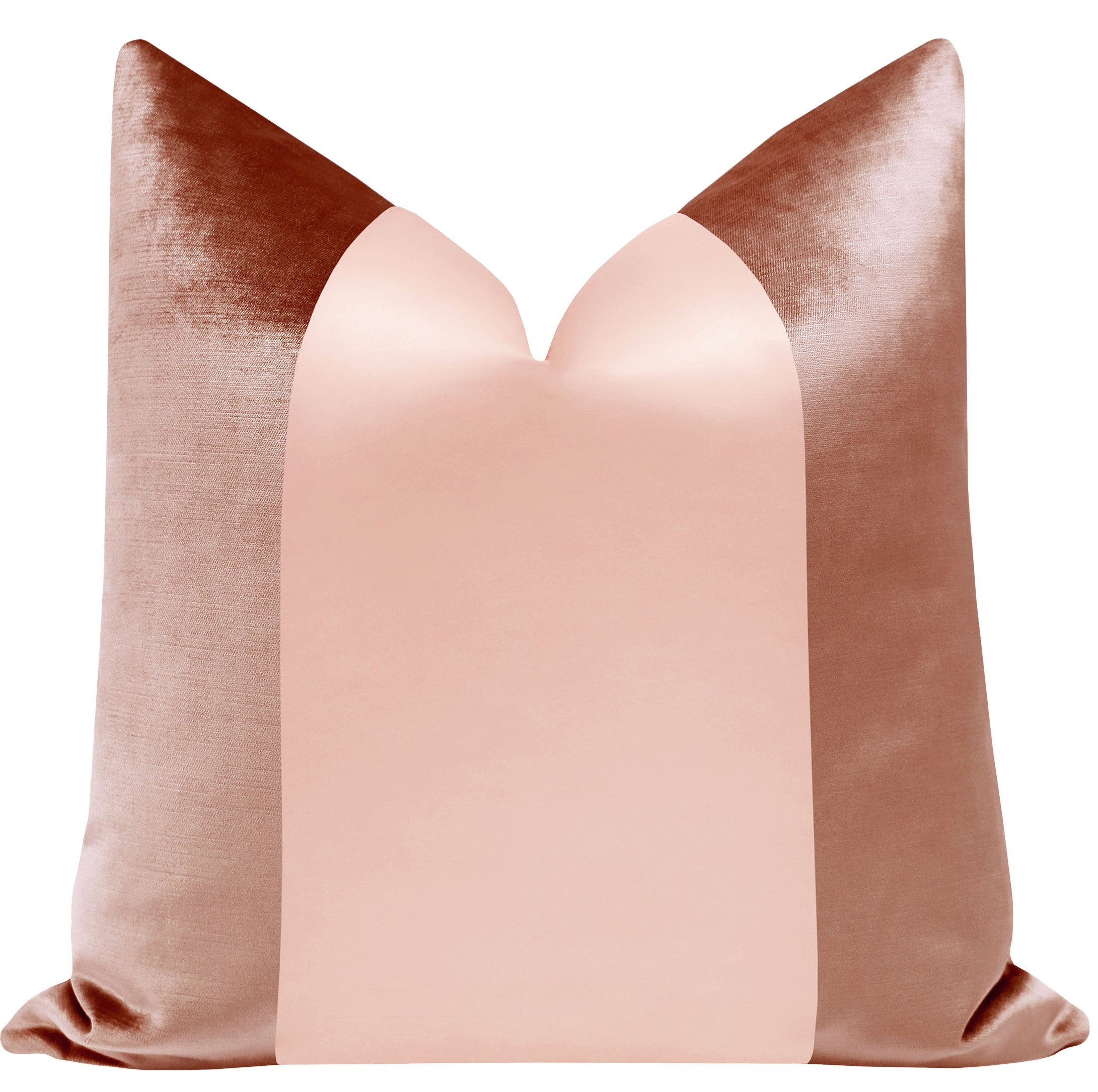 PANEL MONOCHROMATIC :: FAUX SILK VELVET // ROSE GOLD - 20" X 26" STANDARD SHAM - Image 0