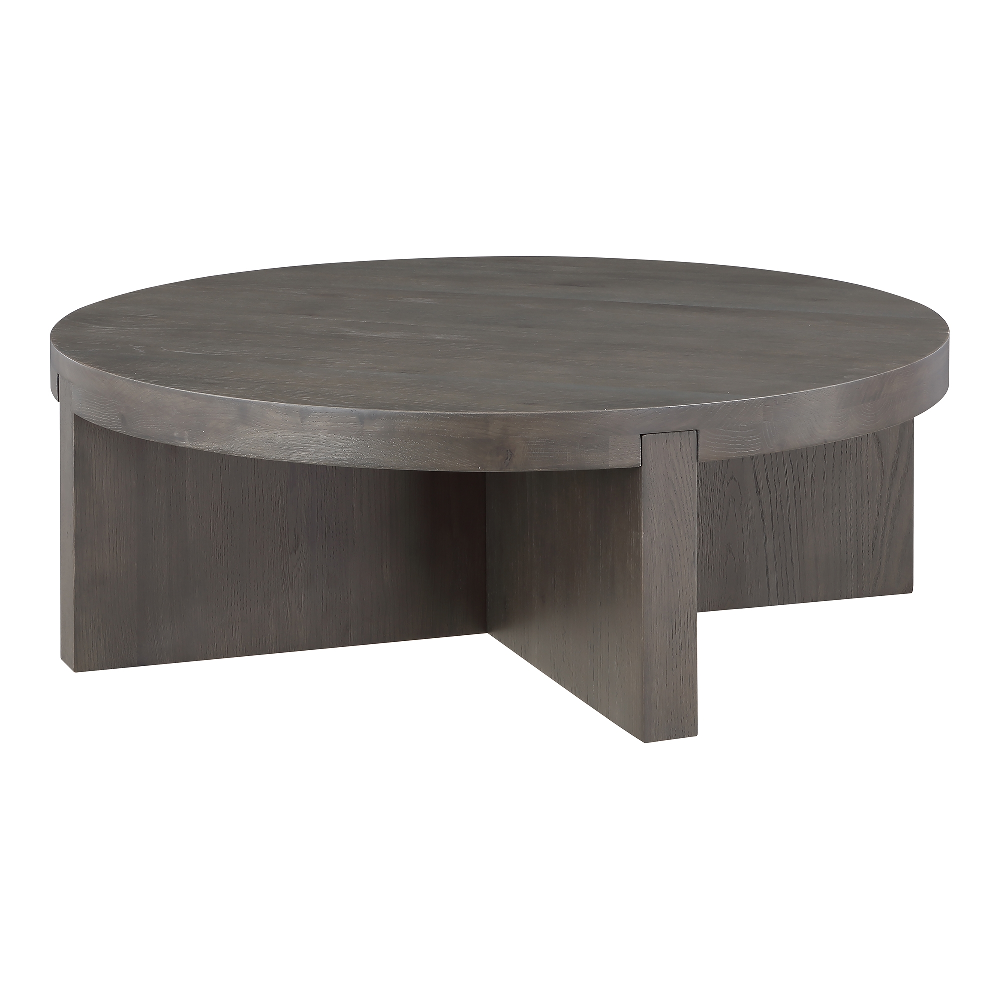 Folke Round Coffee Table Dark Brown - Image 2