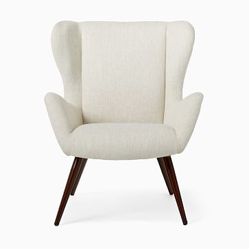 Otto Chair, Poly Wheat Twill, Faux Wood Walnut - Image 1