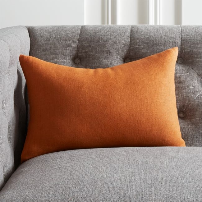 18"x12" Linon Copper Pillow with Down-Alternative Insert - Image 0