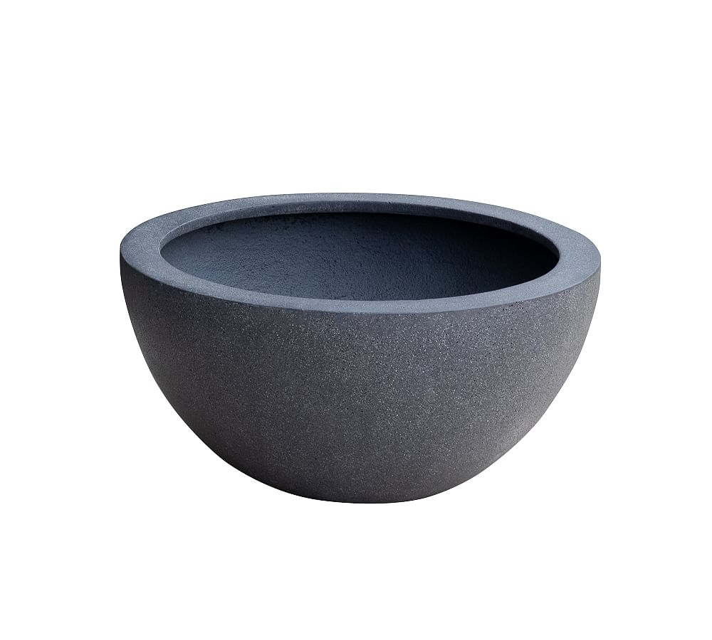 Holden Clay Planter, Charcoal - Small - Image 0