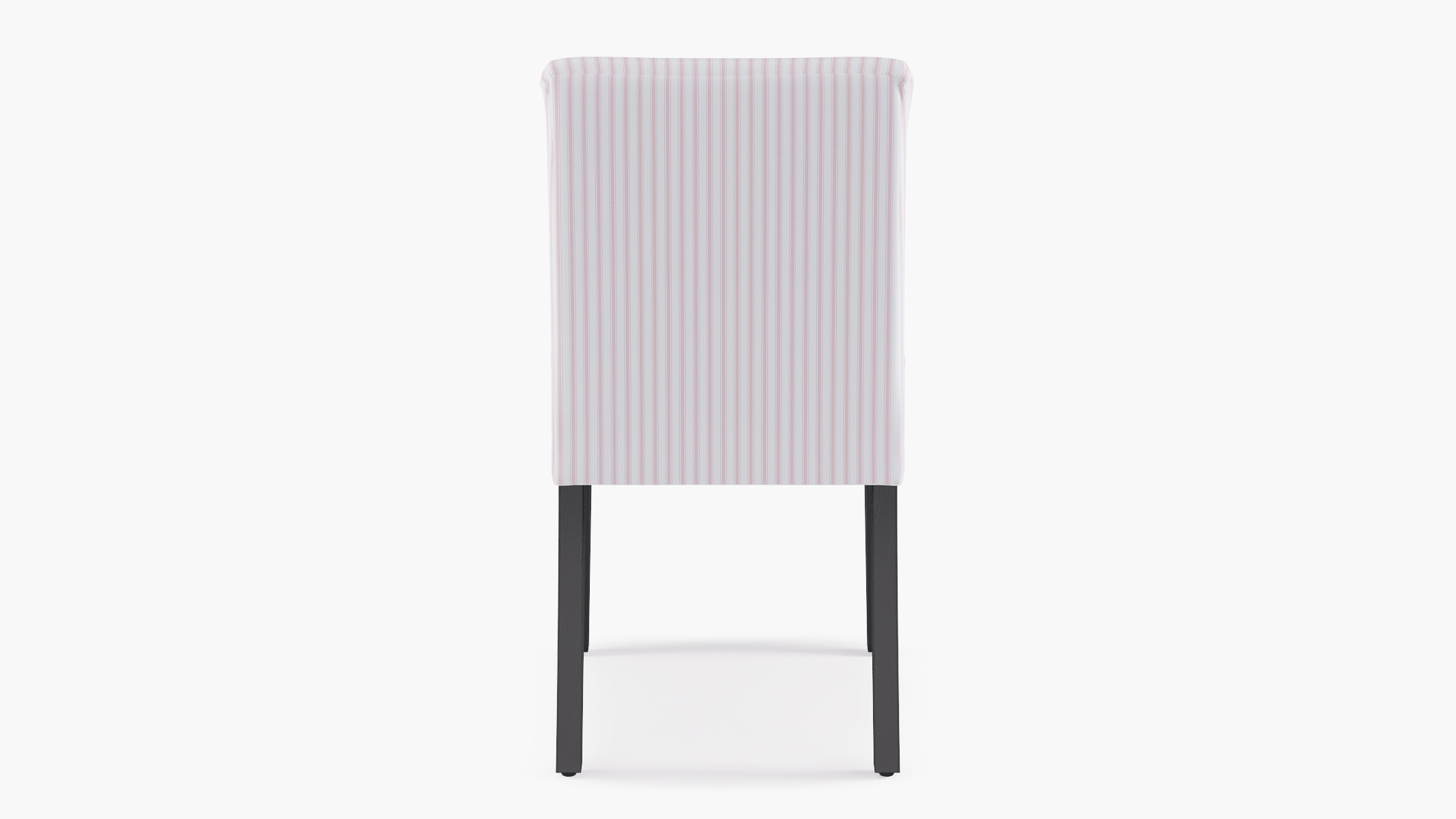 Classic Dining Chair, Pink Classic Ticking Stripe, Black - Image 3