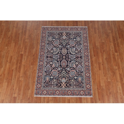 Floral Sultanabad Ziegler Turkish Wool Rug Hand-Knotted 4X6 - Image 0