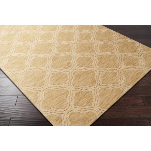 Mystique Yellow Indoor 3'3" x 5'3" Handmade Rug - Image 1
