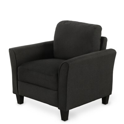 Adjustable Living Room Furniture Armrest Single Sofa, Sofa With Padded Seat Cushion And Backrest (Black) - Image 0