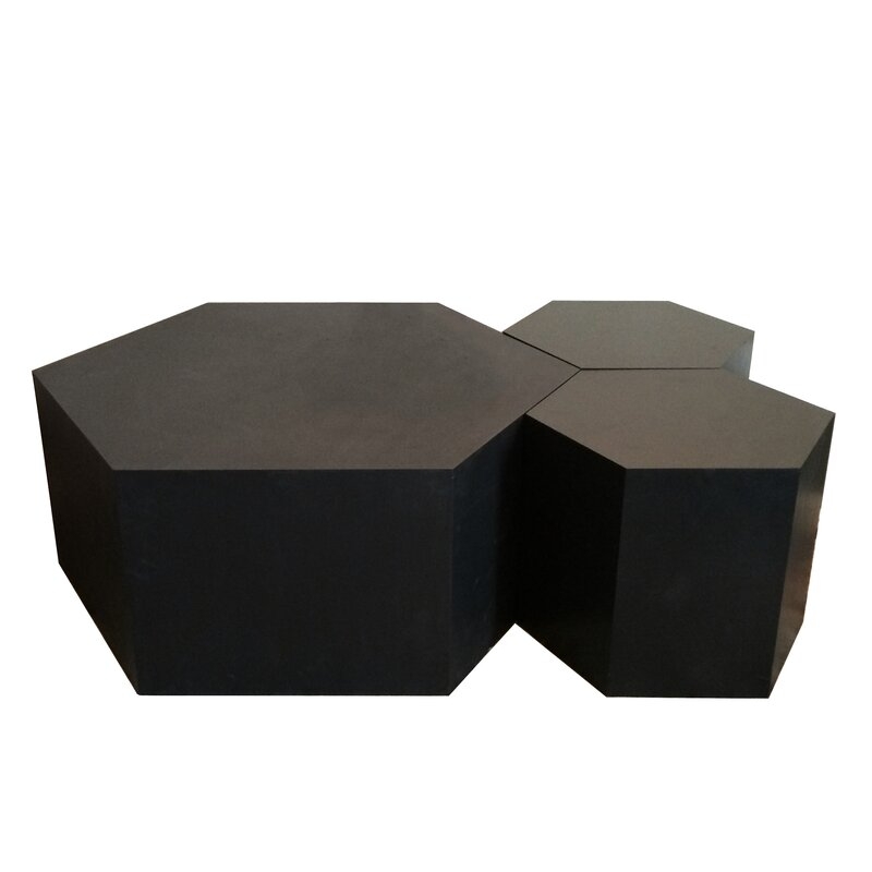 Hammers and Heels Solid Wood Block Coffee Table - Image 0