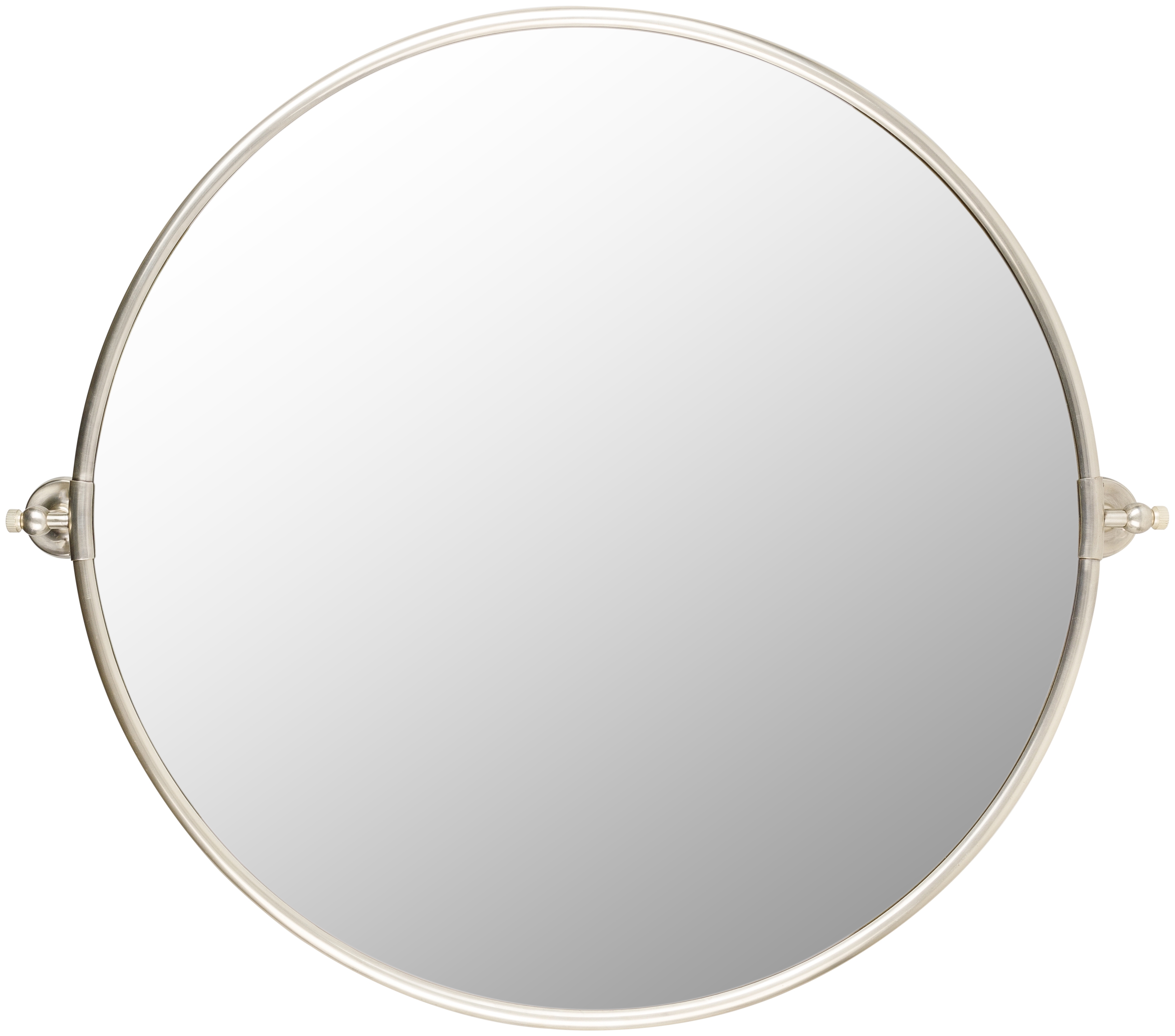 Burnish Metallic - Silver 27"H x 31"W x 4"D Accent Mirror - Image 0