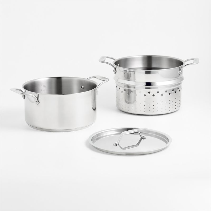 All-Clad Simply Strain 8-Qt. Stainless Steel Multipot with Insert - Image 1