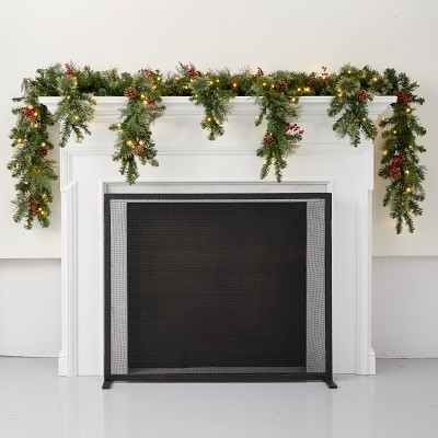 Classic Greenery Faux Cascading Mantle - Image 2
