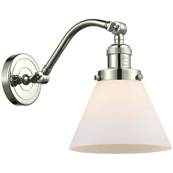 Zachary Glass Curved Arm Wall Sconce - Image 0