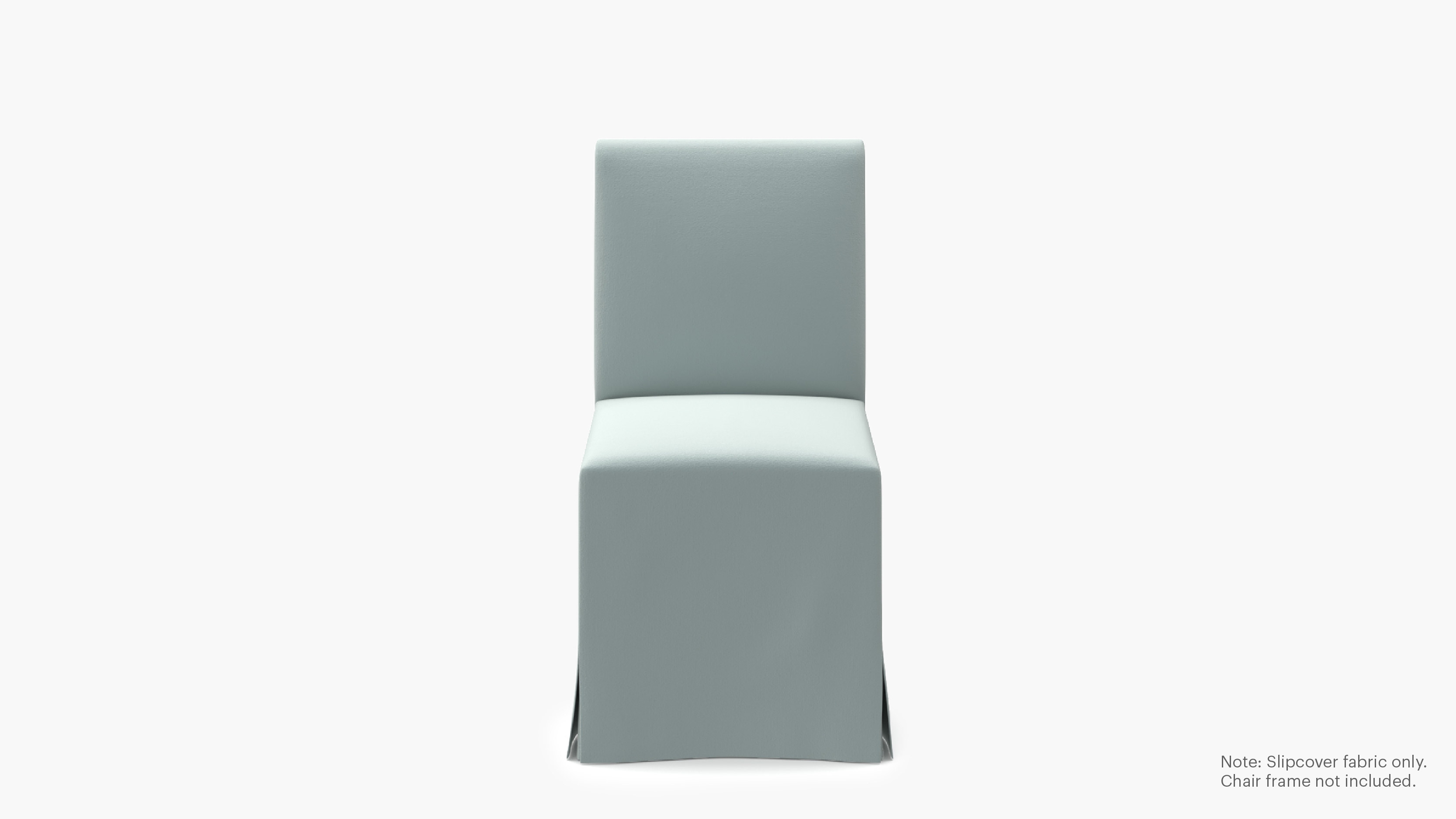 Slipcovered Signature Dining Chair - Cover Only, Spa Performance Plush Velvet - Image 0