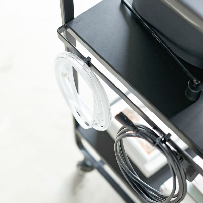 Yamazaki Black Steel Rolling Utility Cart - Image 6