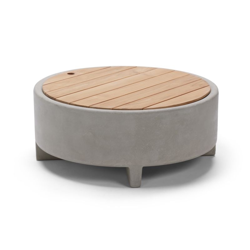 Neighbor ™ Rook Round Stone Propane Fire Table - Image 3