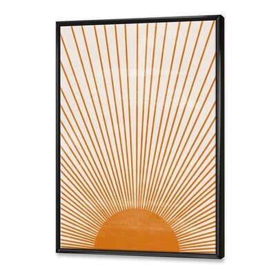 Orange Sun Print III - Modern Canvas Wall Art Print-FDP35891 - Image 0