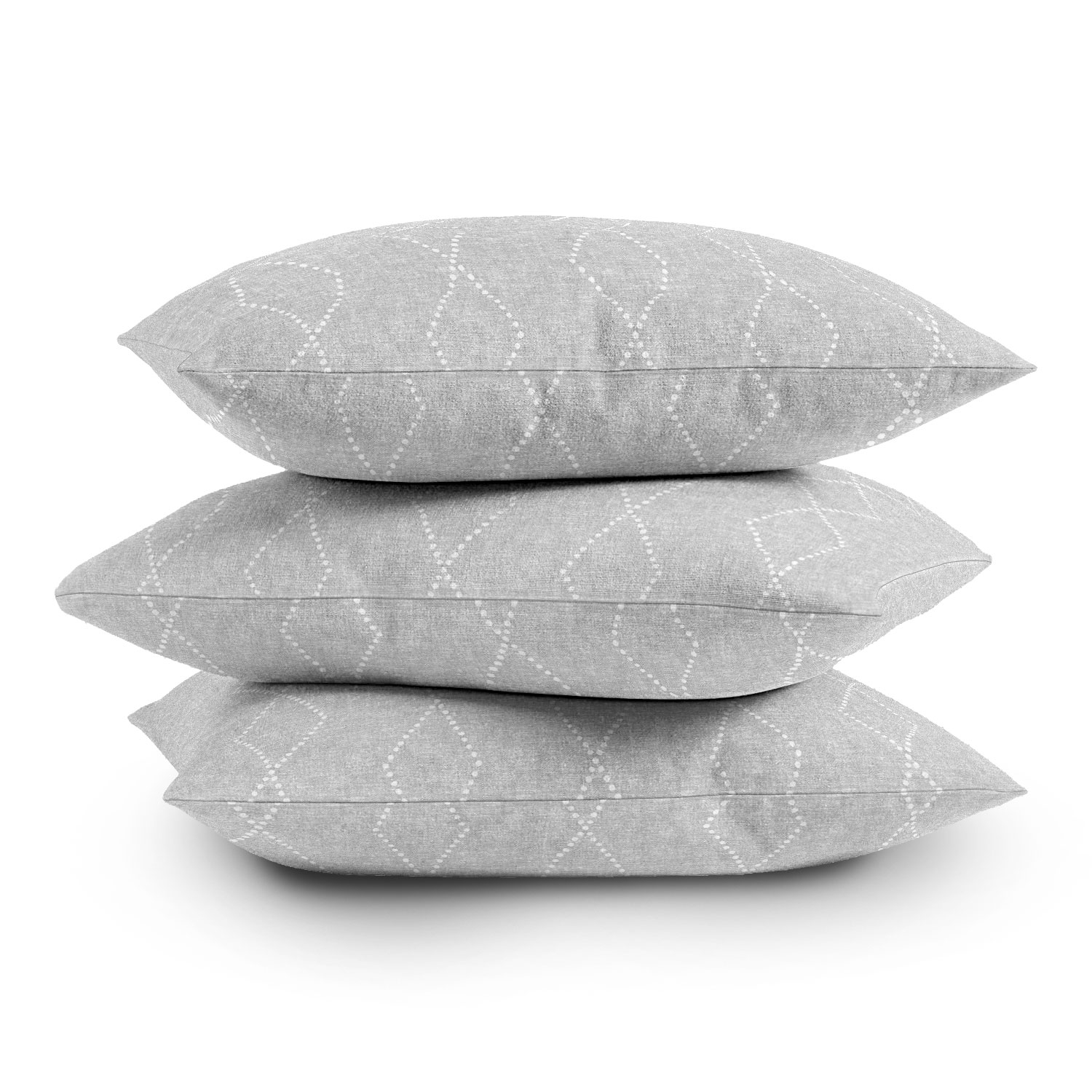 Geo Boho Diamonds Gray by Little Arrow Design Co - Outdoor Throw Pillow 20" x 20" - Image 3