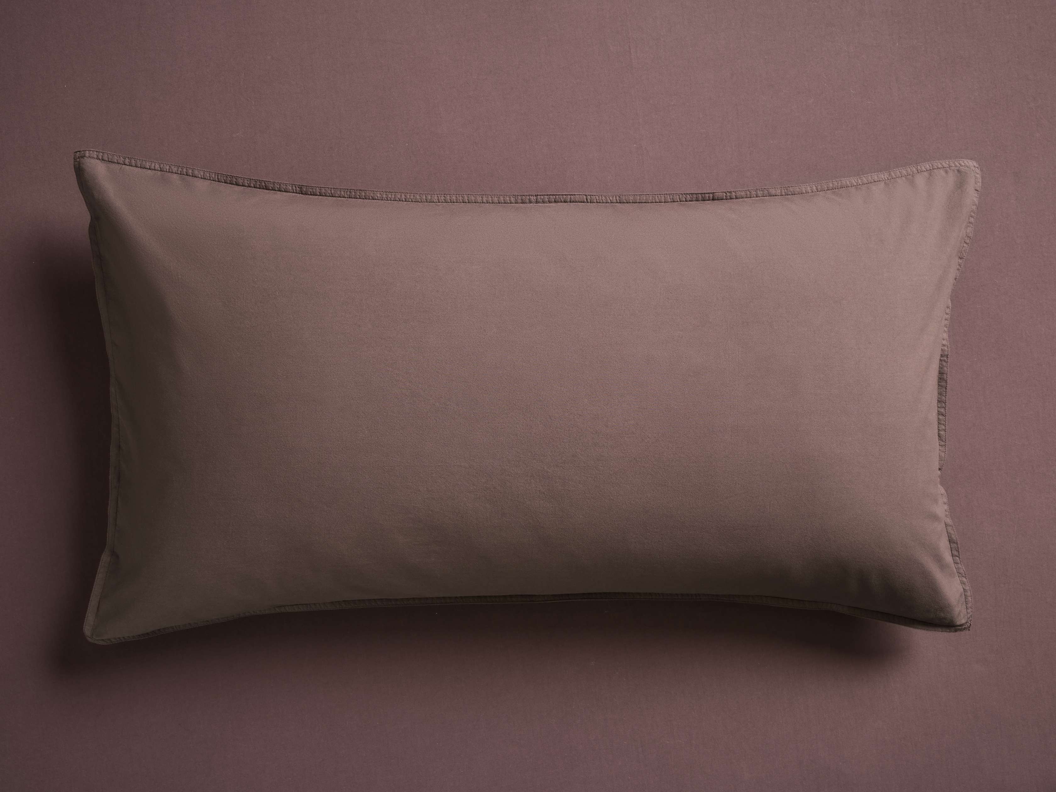 Italian Garment-Dyed Sham Sateen Standard in Violet - Image 0